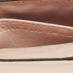 Pre Owned Fendi Baguette Nano Charm Pink FF Embossed Leather