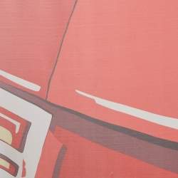 Pre Owned Fendi Multicolor Printed Silk Scarf 