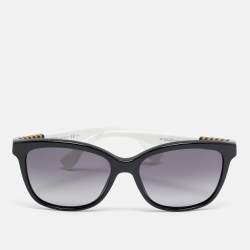 Pre Owned Fendi Black/White Gradient FF 0054/S Cat Eye Sunglasses