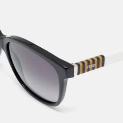 Pre Owned Fendi Black/White Gradient FF 0054/S Cat Eye Sunglasses