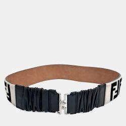 Pre Owned Fendi Black Velvet  belt