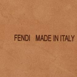 Pre Owned حزام فندي بنّي شعر العجل والجلد مقاس 65 سم