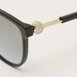 Pre Owned Fendi Black Gradient FF 0345/5 807GB Butterfly Frame Sunglasses