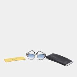 مملوكة مسبقًا Fendi Blue Gradient FF0074/S Cat Eye Sunglasses