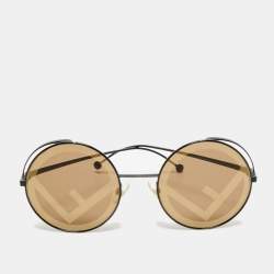 مملوكة مسبقًا Fendi Brown FF 0343/S Round Sunglasses