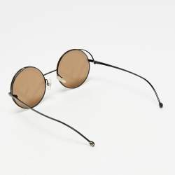 Pre Owned Fendi Brown FF 0343/S Round Sunglasses