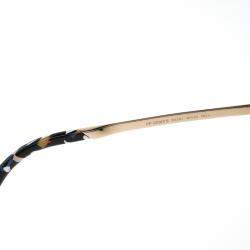 Pre Owned Fendi Black/Gold Plated  FF0090/S Round Sunglasses