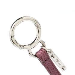 Pre Owned دلاية حقيبة فندي حشرة جلد وفراء رصاصي / بنفسجي