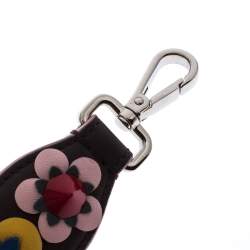 Fendi Multicolor Flowerland Leather Strap You Shoulder Strap