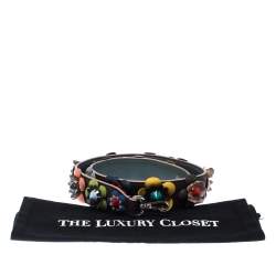 Fendi Multicolor Flowerland Leather Strap You Shoulder Strap