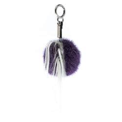 Pre Owned Fendi Multicolor Fur and Leather Mawhawk Monster Bag Charm 