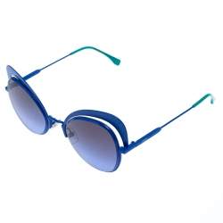 مملوكة مسبقًا نظارة شمسية فندي عين قطة ايشاين خضراء/ زرقاء