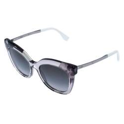 Pre Owned نظ ارة شمسية فندي عين قطة جانغل FF 0179/S متدرجة رمادية/ رمادية نمط