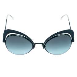 مملوكة مسبقًا Fendi Matte Green/ Green Gradient FF 0247/S Eyeshine Cateye Sunglasses