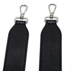 Pre Owned Fendi Black/White Leather Karlito Interchangeable Shoulder Strap 