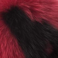 Pre Owned Fendi ABCharm A Red Fox Fur Bag Charm