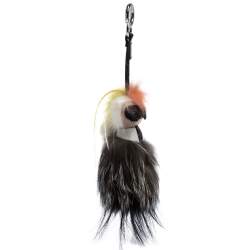 Pre Owned Fendi Multicolor Mink Fur Mini Karlito Bag Charm