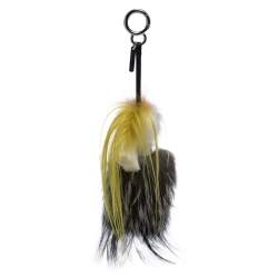 Pre Owned Fendi Multicolor Mink Fur Mini Karlito Bag Charm