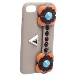 Pre Owned Fendi Multicolor Leather Flowerland iPhone 7 Case