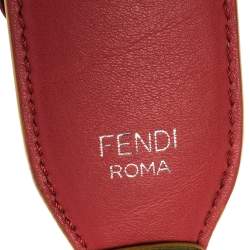 Pre Owned Fendi Multicolor Leather Floral Applique Interchangeable Shoulder Strap