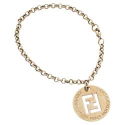 Pre Owned سوار فندي دلاية آي.دي. ذهبي اللون