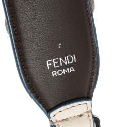 Pre Owned Fendi Multicolor Flowerland Leather Strap You Shoulder Strap