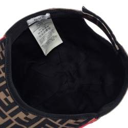 Pre Owned Fendi Tobacco Brown Fendirama Baseball Cap