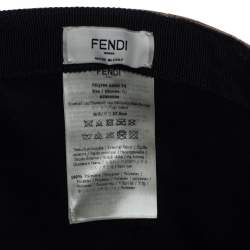Pre Owned Fendi Tobacco Brown Fendirama Baseball Cap