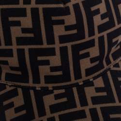 Pre Owned Fendi Tobacco Brown Fendirama Baseball Cap