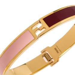 Pre Owned سوار فندي لون ذهبي إيناميل ثنائي اللون ذا فنديستا S