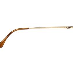 Pre Owned Fendi Gold Tone/ Brown Gradient FS5294 Oversized Sunglasses