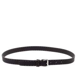 مملوكة مسبقًا Fendi Dark Brown Selleria Leather Buckle Belt 90CM