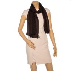 Pre Owned وشاح فندي حرير زوكا ومورد