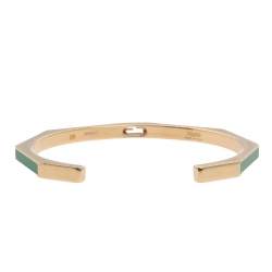 Fendi Green Enamel Baguette Bracelet S