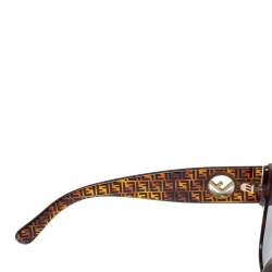 مملوكة مسبقًا نظارة شمسية فندي"أف إيز فندي أف أف0327/أس" عين قطة عاكسة رصاصي و زوكا بني