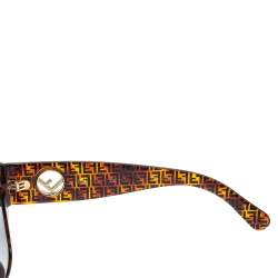 مملوكة مسبقًا نظارة شمسية فندي"أف إيز فندي أف أف0327/أس" عين قطة عاكسة رصاصي و زوكا بني