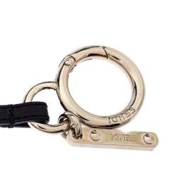 Pre Owned Fendi Multicolor Fur and Leather Mini Karlito Bag Charm