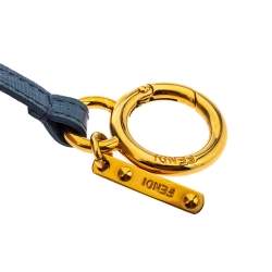 Pre Owned Fendi Multicolor Fur and Leather Bag Charm and Key Holder