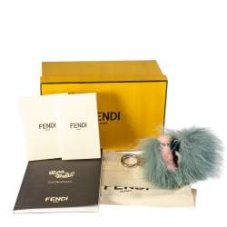 Pre Owned Fendi Fur Fendi Mini Lagoon Bugs Bag Charm