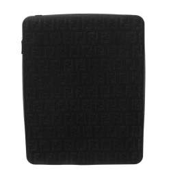 Pre Owned Fendi Black Zucchino Rubber iPad Case