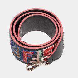 Pre Owned Fendi Multicolor Fun Fair Sequins Embellished Leather Strap You Shoulder Bag Strap