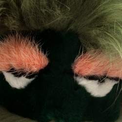 Pre Owned Fendi Multicolor Fur Gold Tone Monster Bug Bag Charm