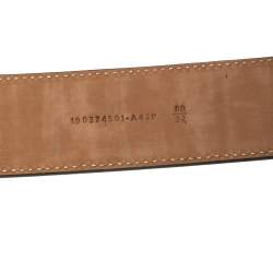 Pre Owned حزام فندي زوكا أسود منقوش بالشعار 80 سم