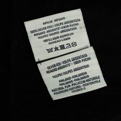 مملوكة مسبقًا وشاح فندي صوف و حرير كارليتو مزين حلية أسود 