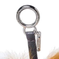 Pre Owned Fendi Multicolor Fur and Leather Monster Sweater Bag Charm 
