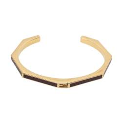 مملوكة مسبقًا سوار فندي باغويت إينامل عنابي مقاس صغير (سمول)