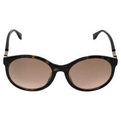مملوكة مسبقًا Fendi Dark Havana Acetate FF 0362/F/S F is Fendi Round Sunglasses