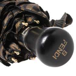 Pre Owned مظلة فندي قابلة للطي زوكا بني