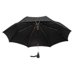 Pre Owned Fendi Black Zucca Folding Umbrella