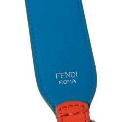 Fendi Blue/Orange Leather Interchangeable Shoulder Bag Strap